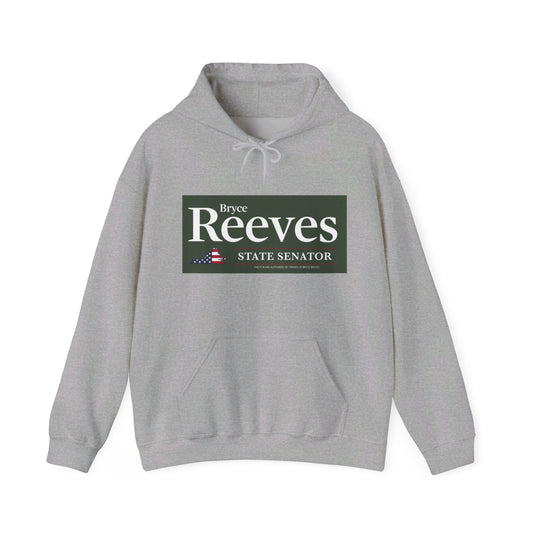 Senator Bryce Reeves Unisex Hoodie (Army Green Logo) - Sweet Baby Jeez Teez