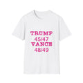 Trump/Vance Women's Relaxed/Plus Tshirt (Hot Pink Logo) - Sweet Baby Jeez Teez