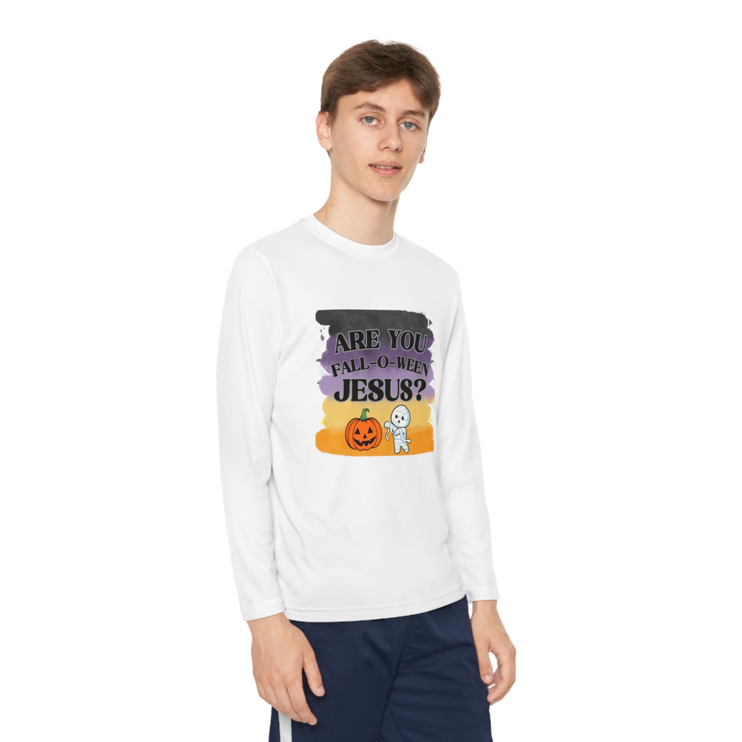 Fall-O-Ween Kids Unisex Long Sleeve Tshirt - Sweet Baby Jeez Teez