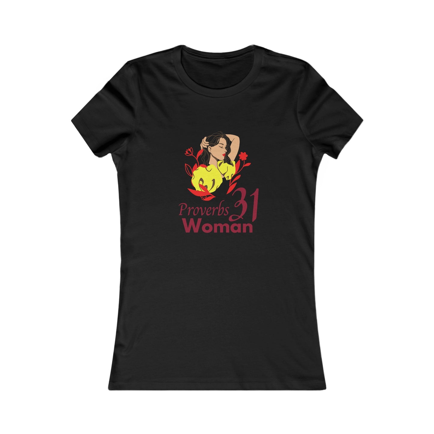 Proverbs 31 Portrait Women's Fitted Tshirt (Latina Colors)