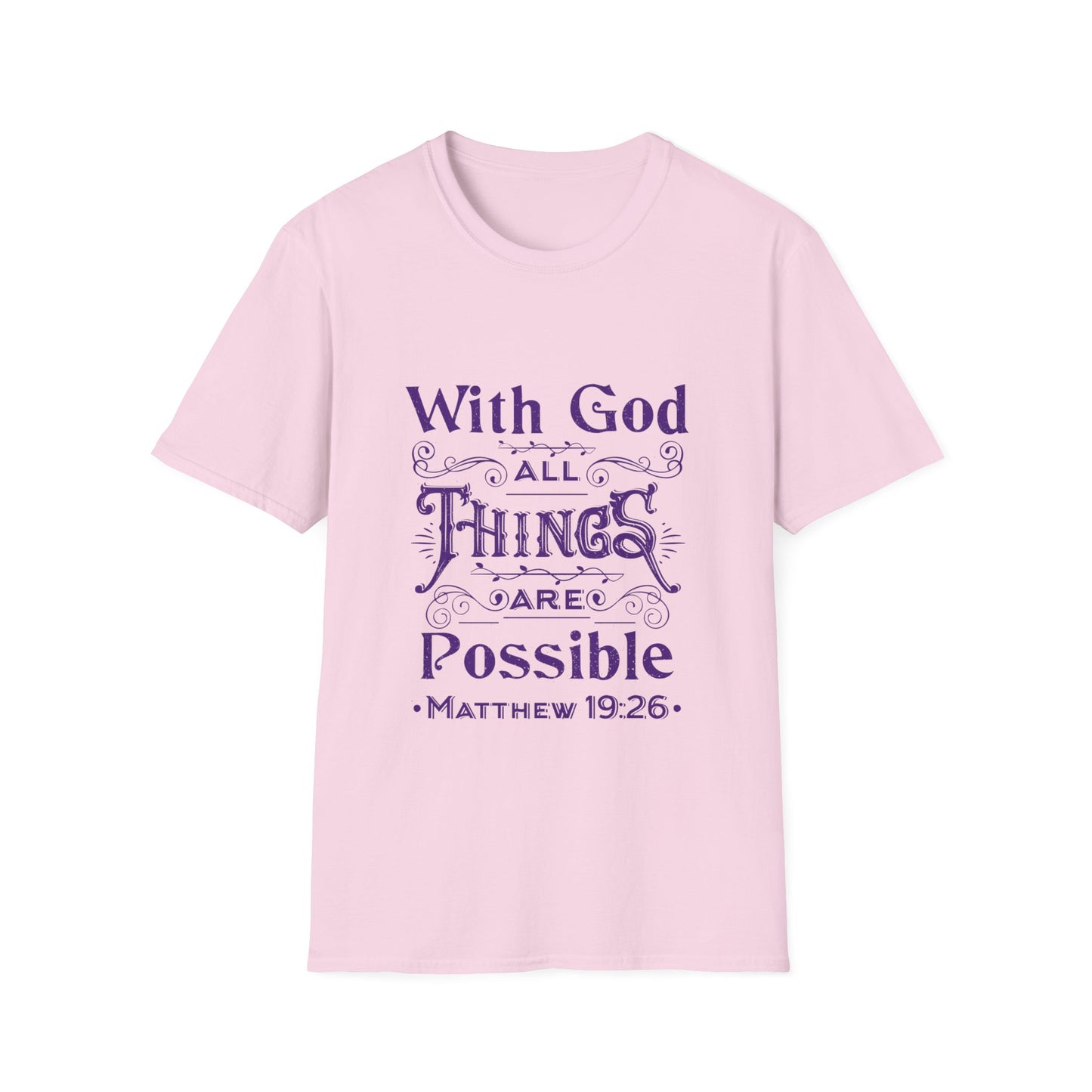 All Things Womens Relaxed/Plus Tshirt (Purple Logo)