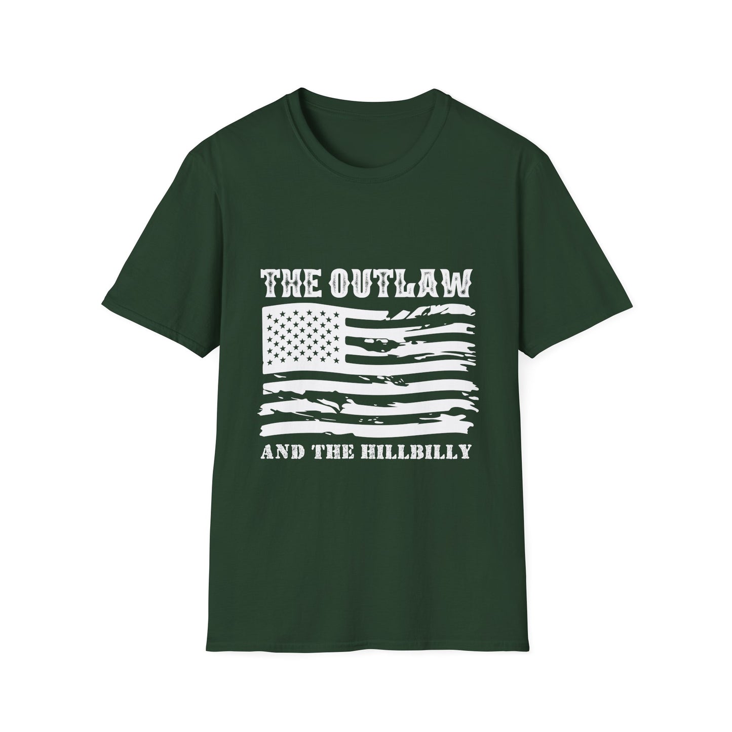 Outlaw Men's Tshirt (White Logo) - Sweet Baby Jeez Teez