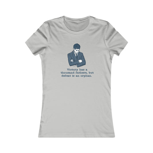 JFK Thousand Fathers Women's Fitted Tshirt (IW Blues Logo)