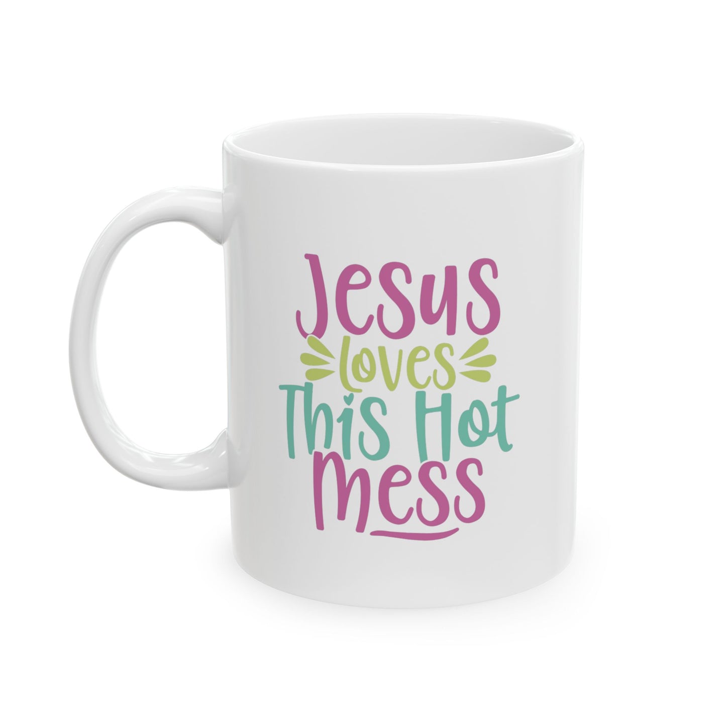 Hot Mess Mug (Multi Logo) - Sweet Baby Jeez Teez