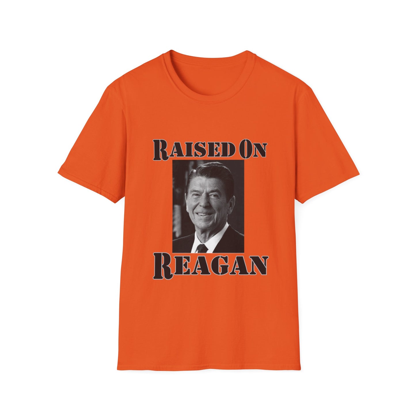 Raised on Reagan Men's Tshirt (Black Logo) - Sweet Baby Jeez Teez