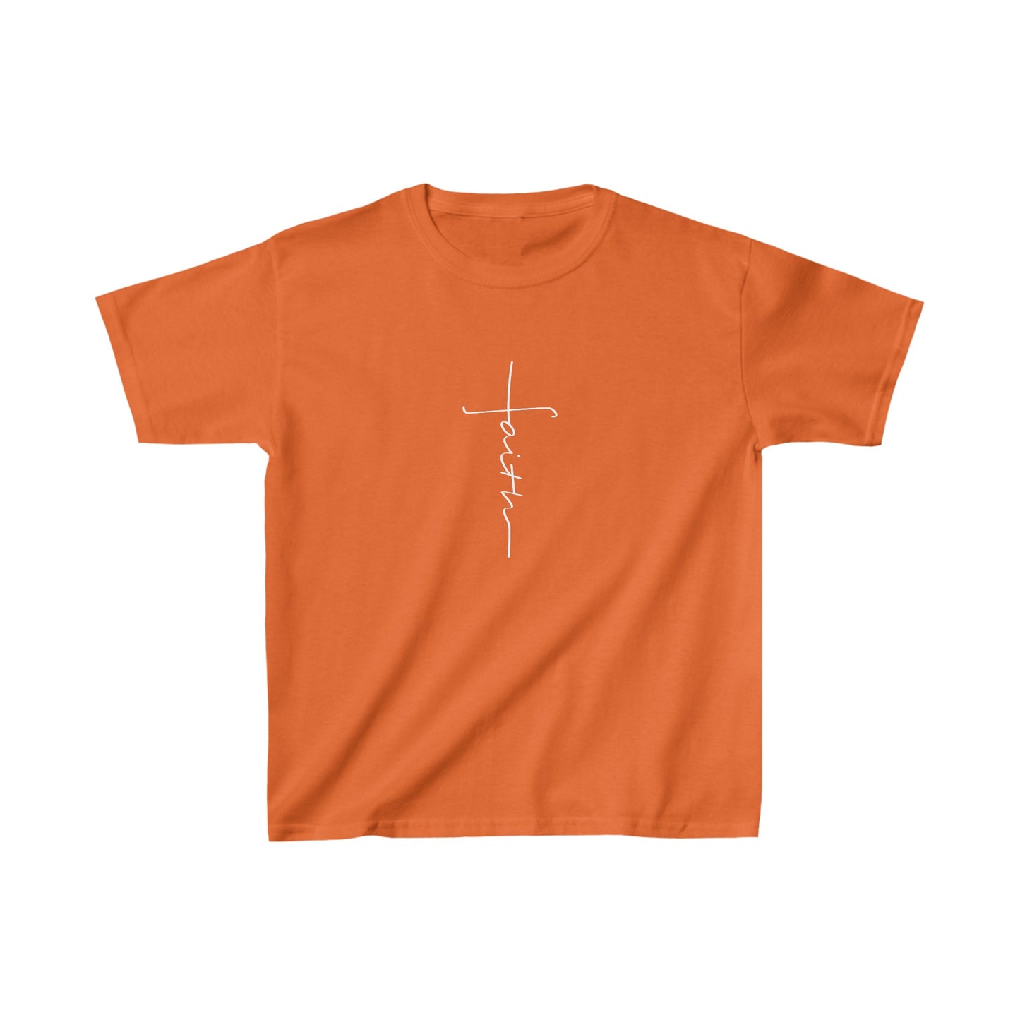 Cross Made From Faith Girl's Tshirt (White Logo) - Sweet Baby Jeez Teez