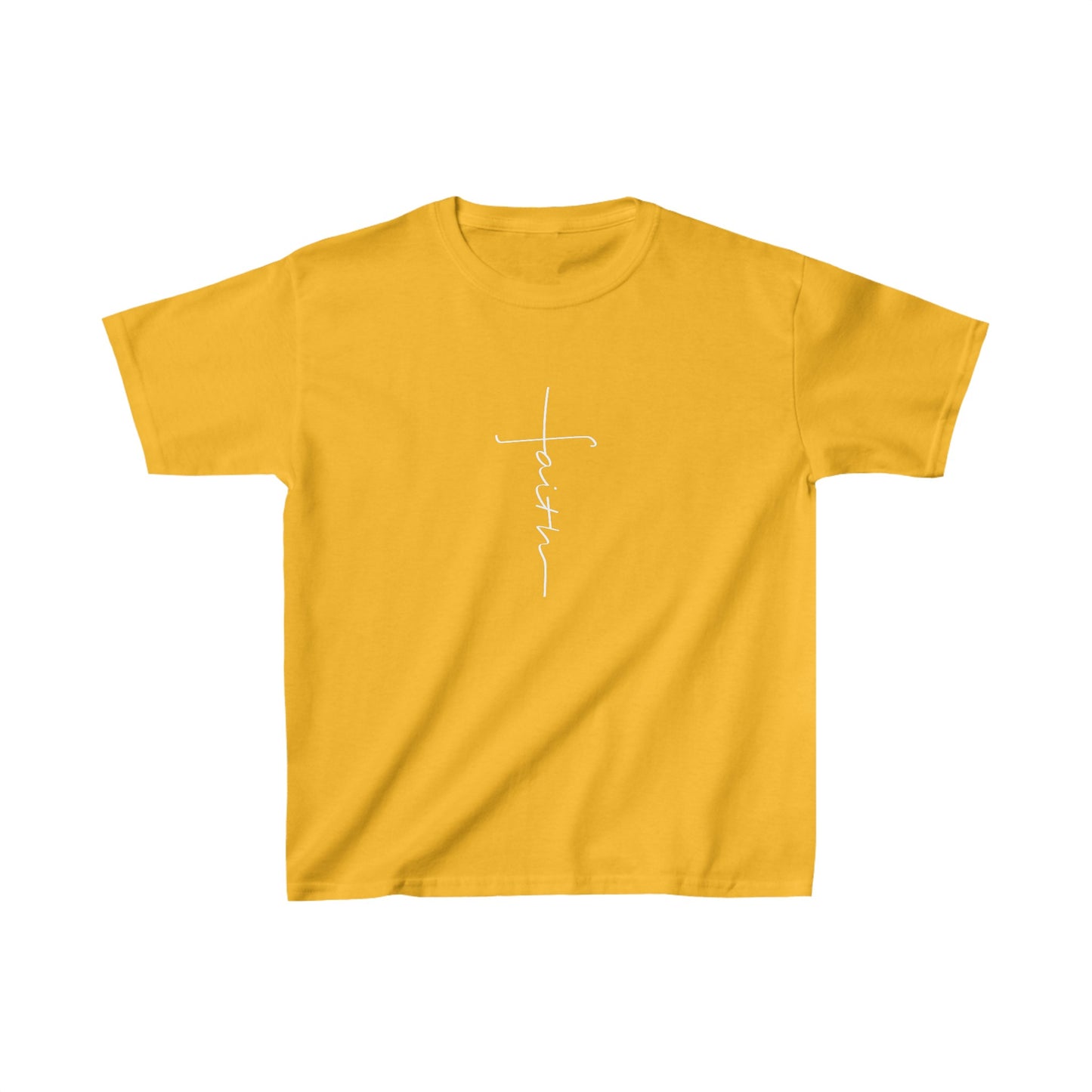 Cross Made From Faith Girl's Tshirt (White Logo) - Sweet Baby Jeez Teez