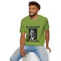 Raised on Reagan Men's Tshirt (Black Logo) - Sweet Baby Jeez Teez