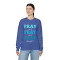 Pray On It Women's Relaxed Sweatshirt (Teals Logo) - Sweet Baby Jeez Teez