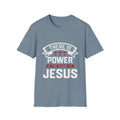 Name Jesus Men's Tshirt (White/Red Logo) - Sweet Baby Jeez Teez