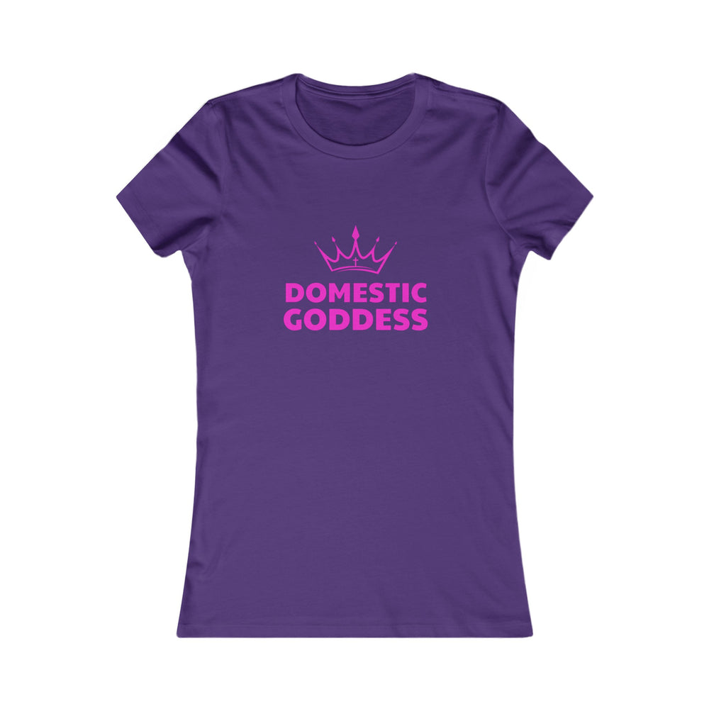 Domestic Goddess Tshirt - Purple & Fuchsia