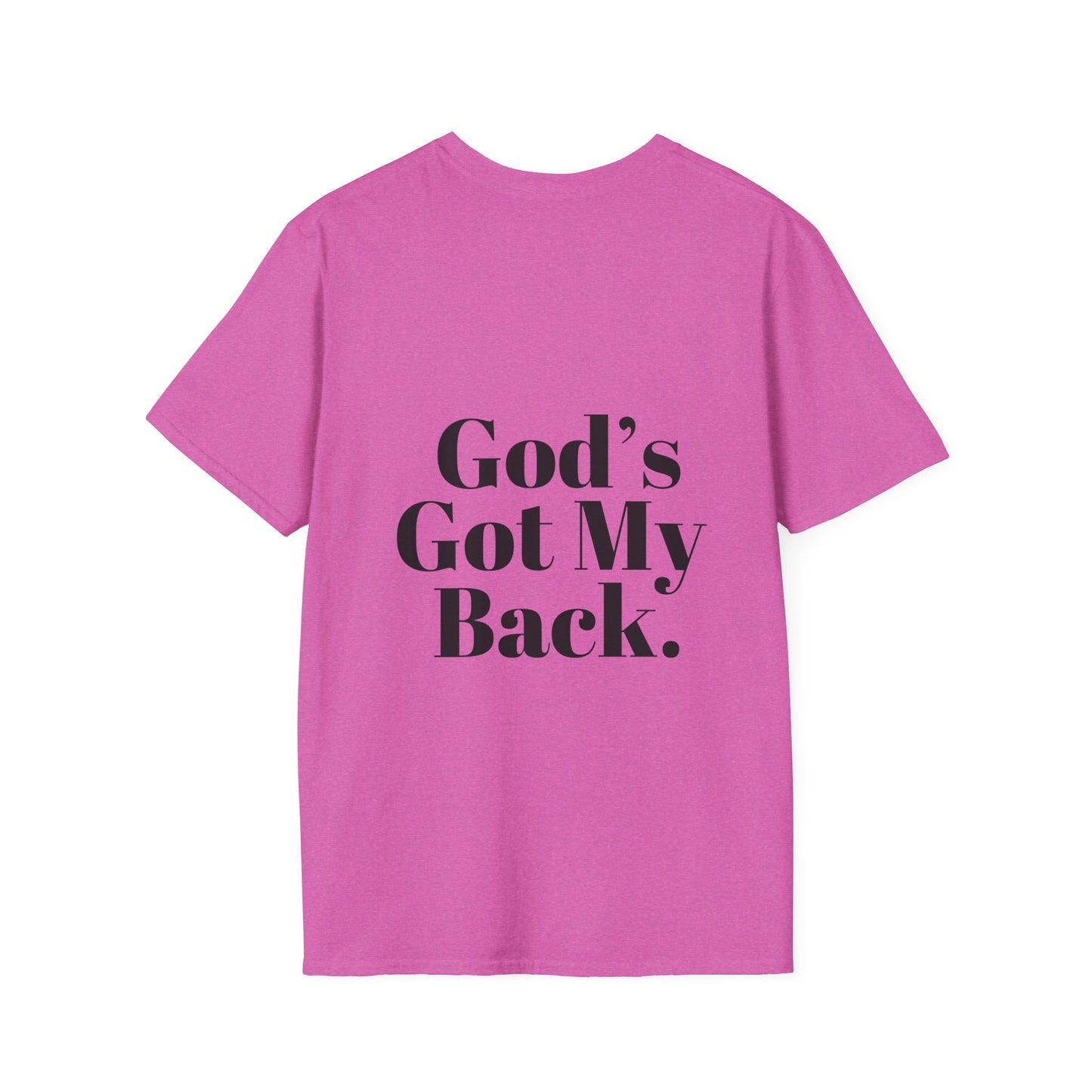 God's Got My Back Women's Relaxed/Plus Tshirt (Black Back Logo) - Sweet Baby Jeez Teez