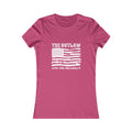 Outlaw Women's Fitted Tshirt (White Logo) - Sweet Baby Jeez Teez