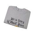 Life is Scary Women's Relaxed Sweatshirt - Sweet Baby Jeez Teez