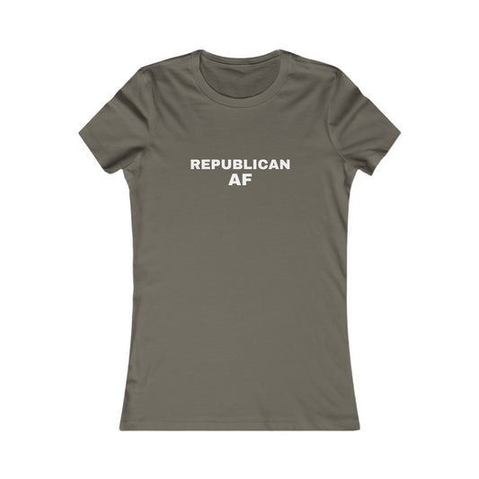 Republican AF Women's Tshirt (White Logo)