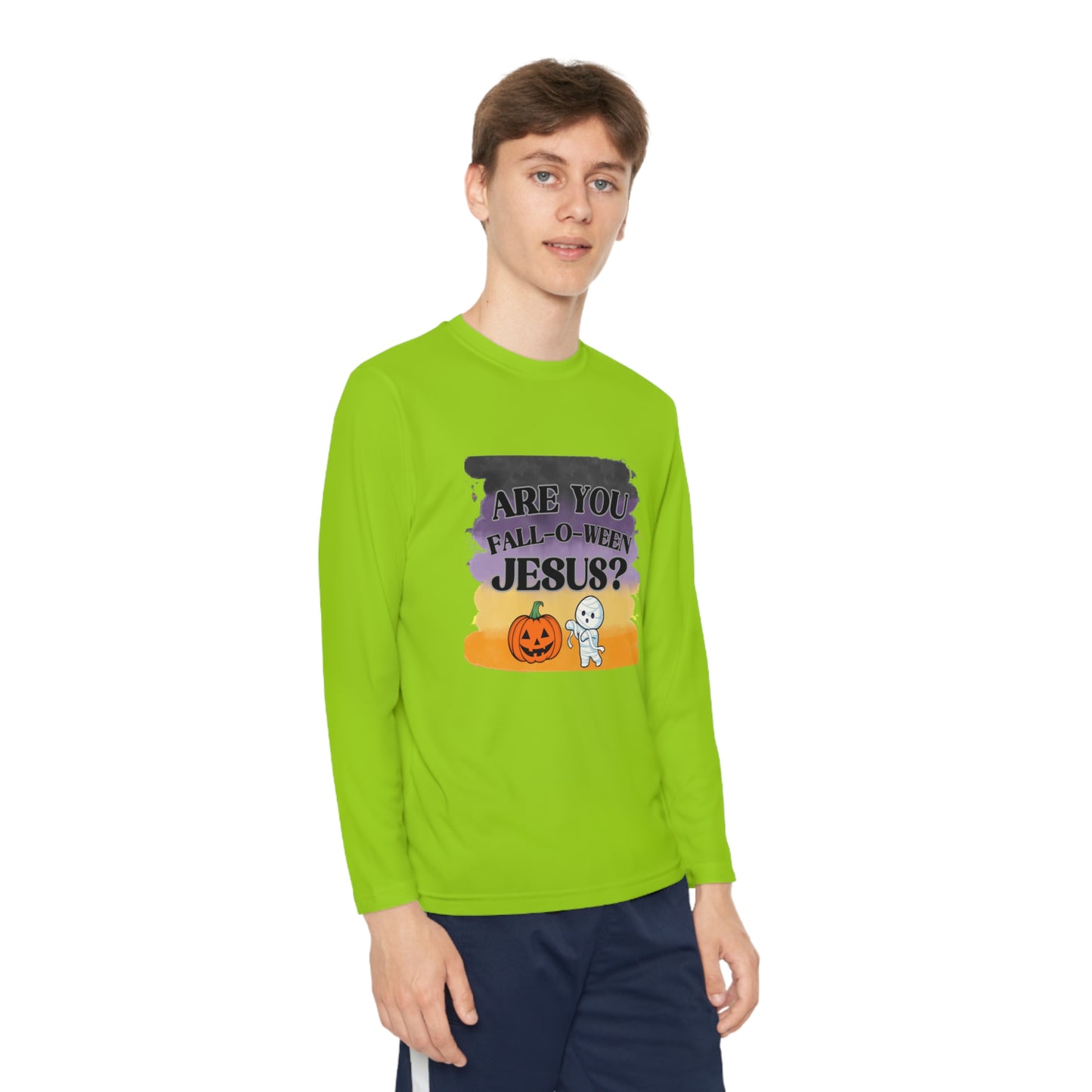 Fall-O-Ween Kids Unisex Long Sleeve Tshirt - Sweet Baby Jeez Teez