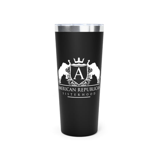 ARS White Logo Copper Vacuum Insulated Tumbler, 22oz