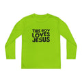 This Boy Loves Jesus Youth Long Sleeve Tshirt