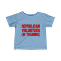 Republican Volunteer Unisex Toddler Tshirt (Red Logo) - Sweet Baby Jeez Teez