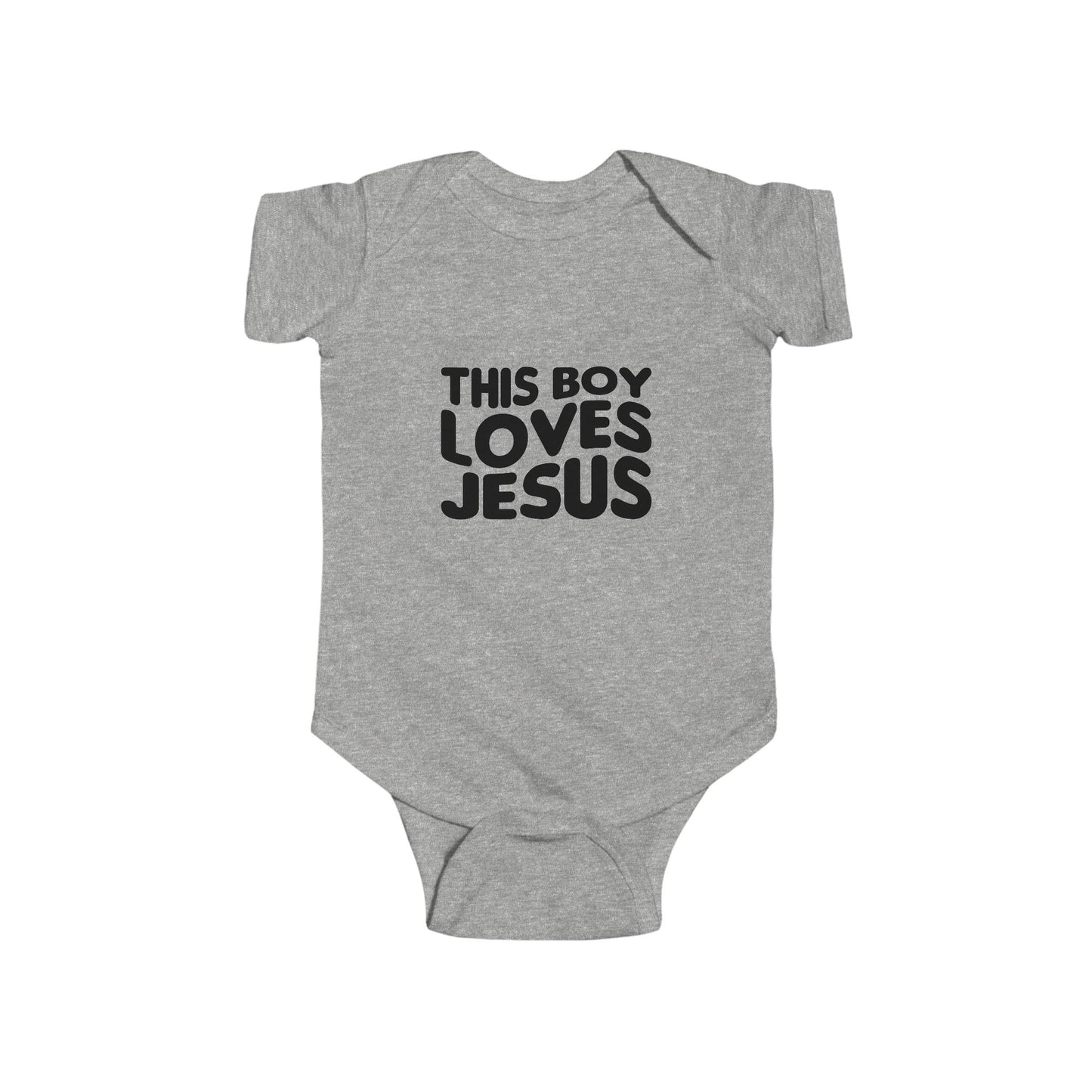 This Boy Loves Jesus Baby Onsie