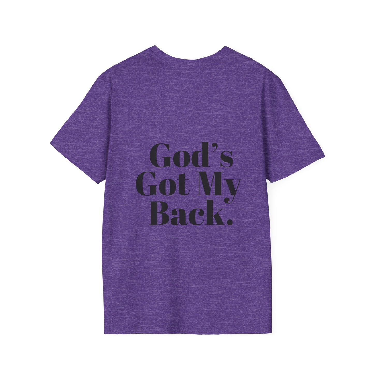 God's Got My Back Women's Relaxed/Plus Tshirt (Black Back Logo) - Sweet Baby Jeez Teez