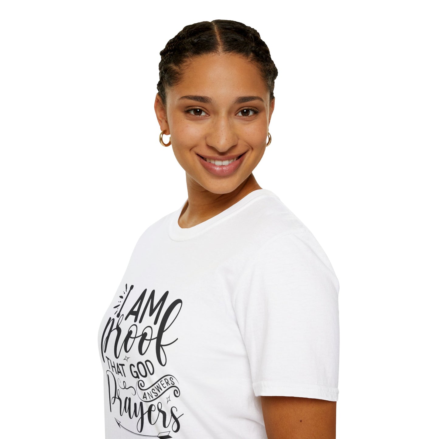 I am Proof Women's Relaxed/Plus Tshirt (Black Logo)