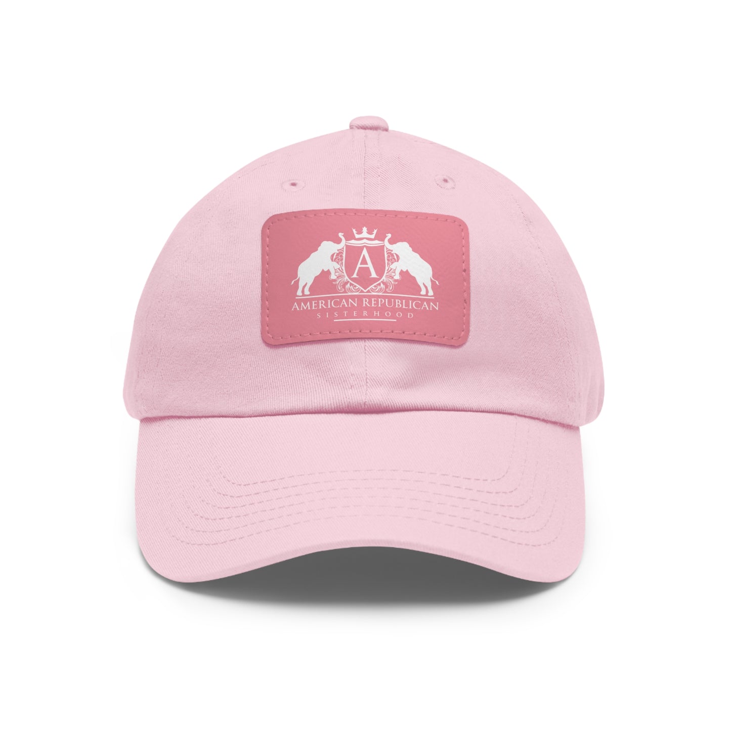 Women's Dad Hat with Leather Patch (ARS - White Logo) - Sweet Baby Jeez Teez