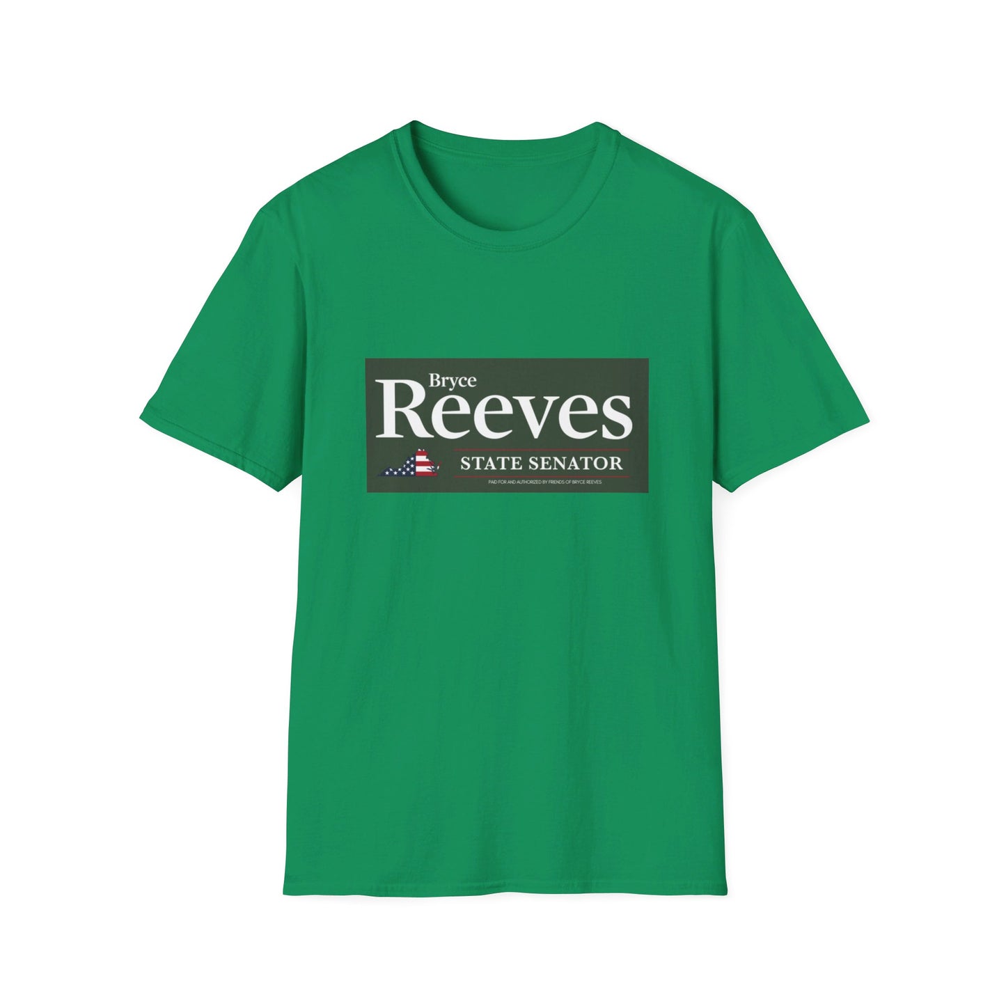 Senator Bryce Reeves Men's Tshirt (Army Green Logo) - Sweet Baby Jeez Teez