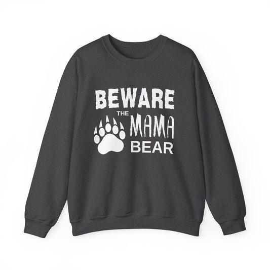 Mama Bear Women's Relaxed Sweatshirt (White Logo)