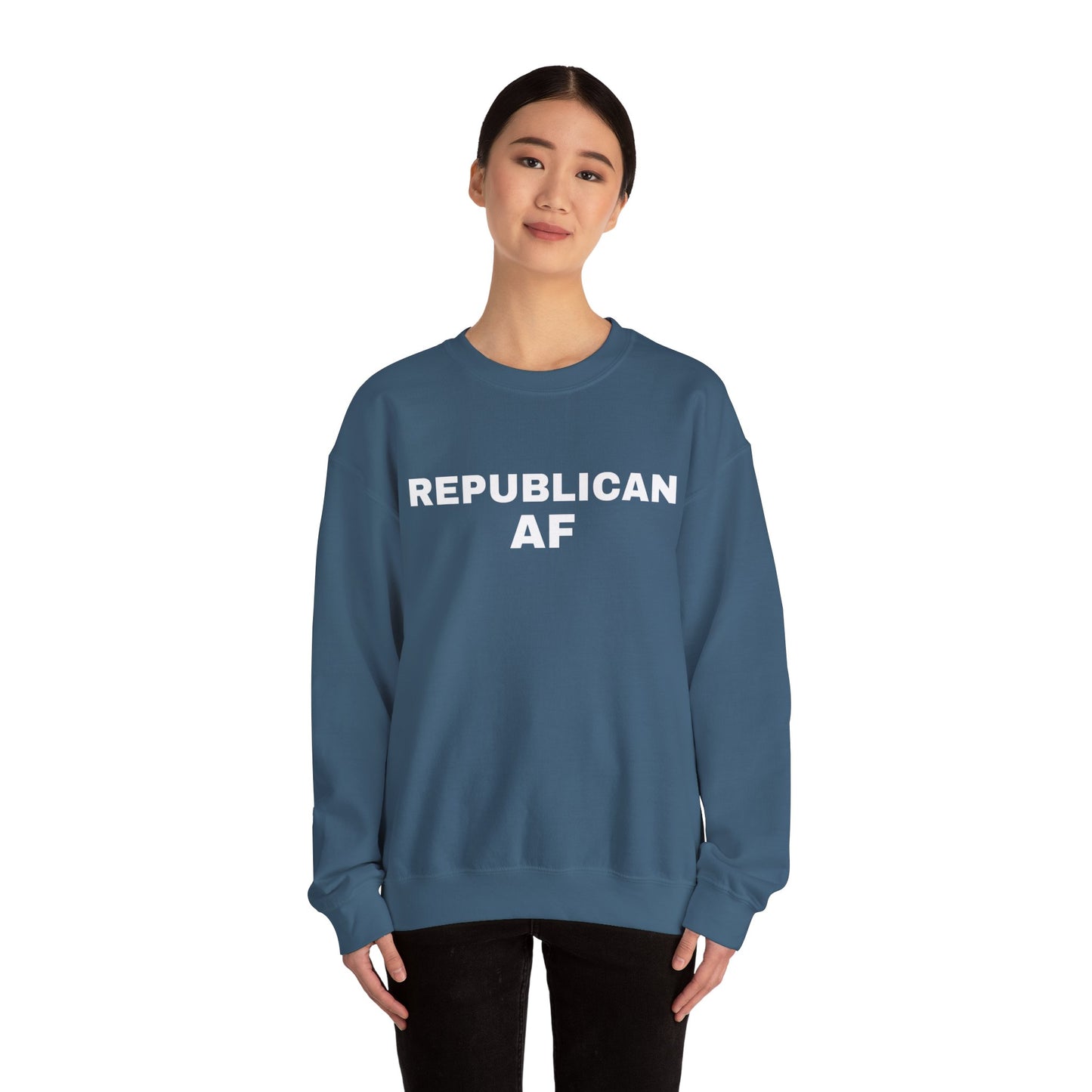 Republican AF Women's Sweatshirt (White Logo)