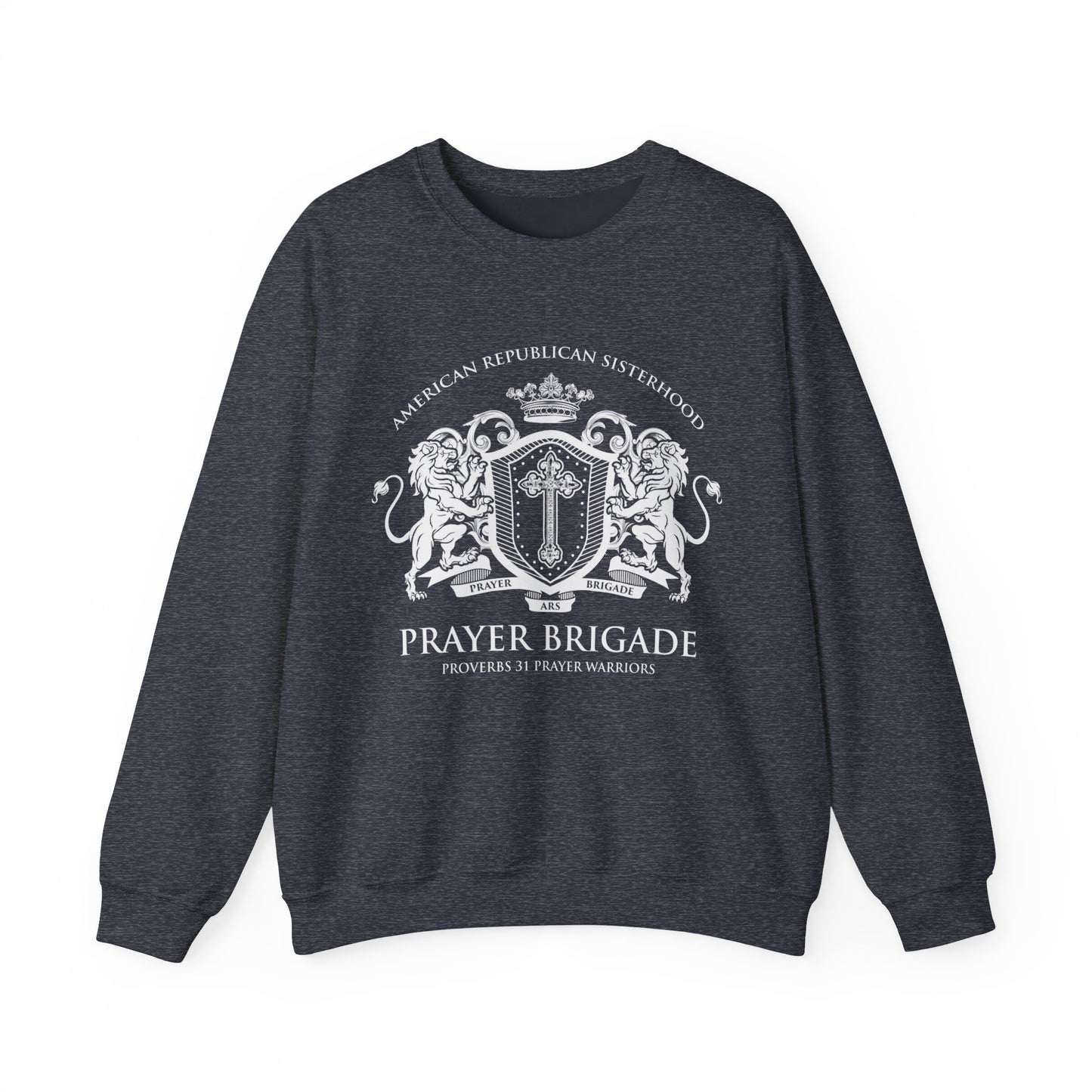 ARS Prayer Brigade Unisex Sweatshirt (Light Gray with Light Gray Logo)