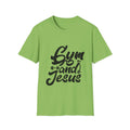 Gym and Jesus Men's Tshirt (Black Logo)