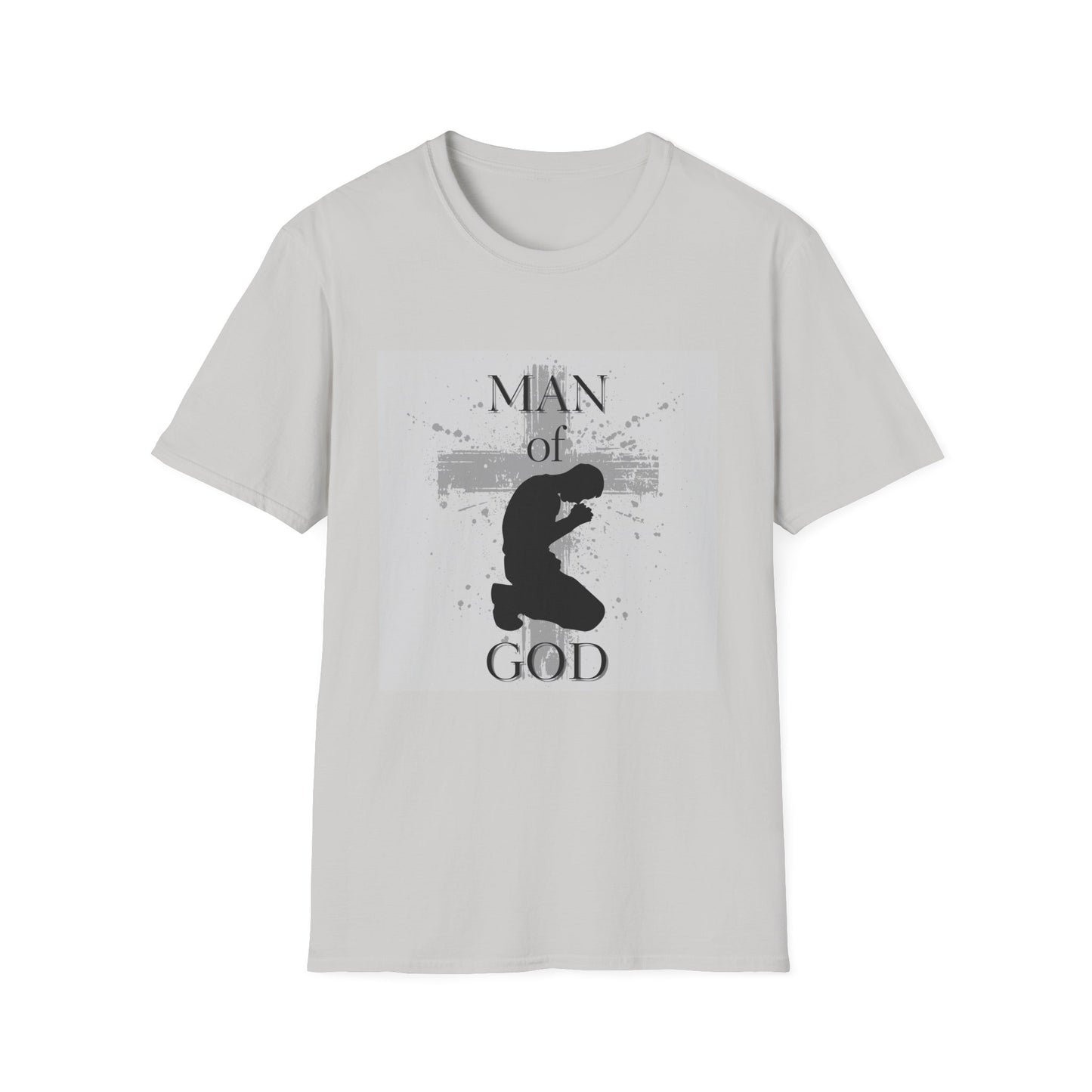 Man of God Men's Tshirt  (Gray Logo)
