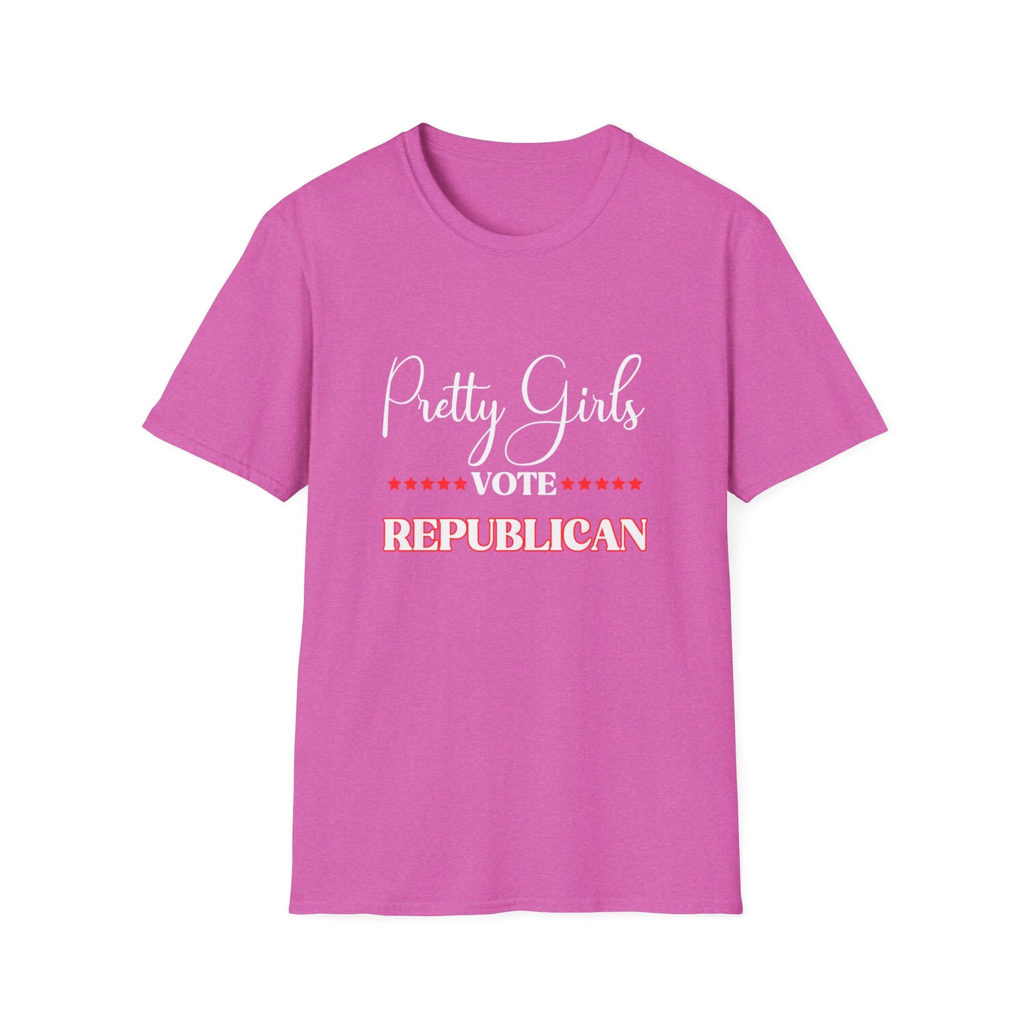 Pretty Girls Women's Relaxed/Plus Tshirt (White/Red Logo) - Sweet Baby Jeez Teez